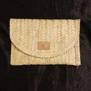 Handmade palm leaf clutch